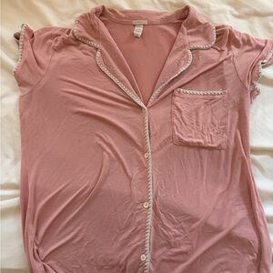 Eberjey Frida Whipstitch Shorts PJ set, size XL